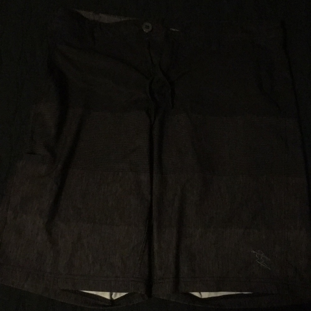 Dark swim trunks